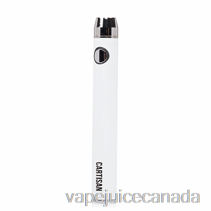 Vape Disposable Canada Cartisan Button VV 900 Dual Charge 510 Battery [Micro] White